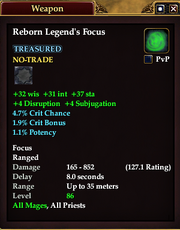 Reborn Legend's Focus