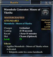 Worm moors