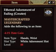 Ethereal Adornment of Fading (Greater)