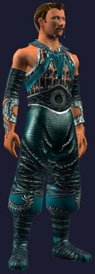 Teal dragon gi (Visible, Male)