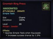 Gnomish Ring Press