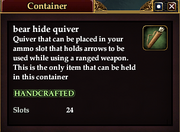 Bear hide quiver