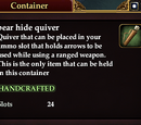 Bear hide quiver