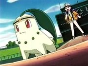 EP120 Chikorita junto a Casey.jpg