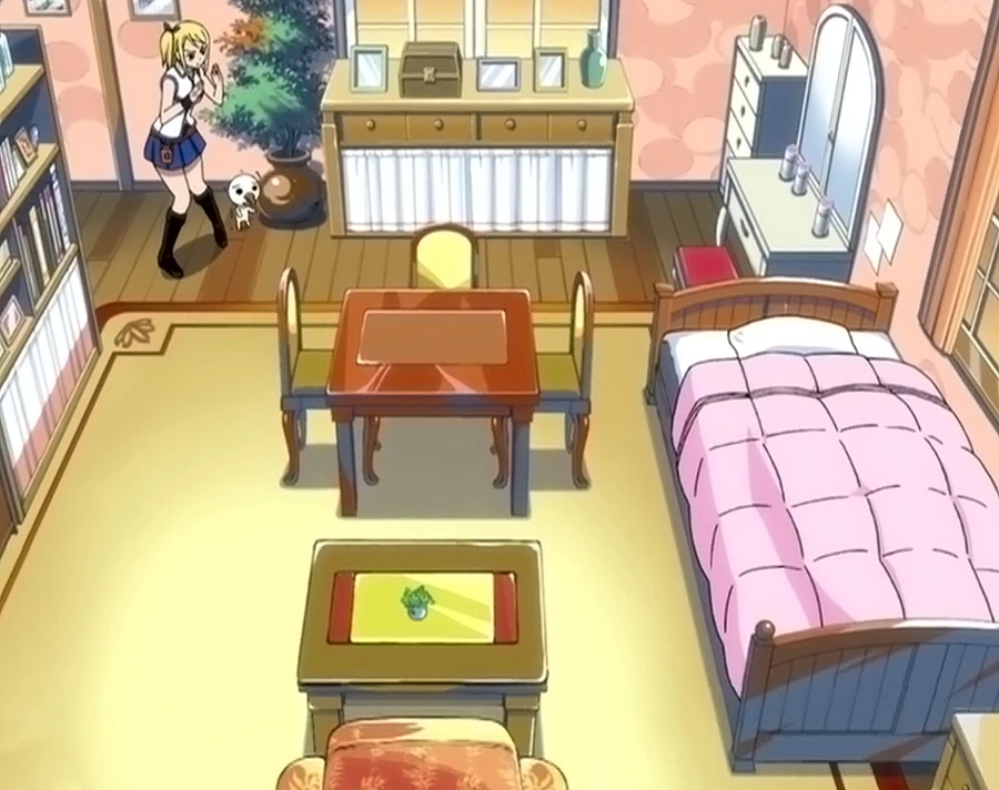 Image - Lucy's room inside.jpg | Fairy Tail Wiki | Fandom powered by Wikia