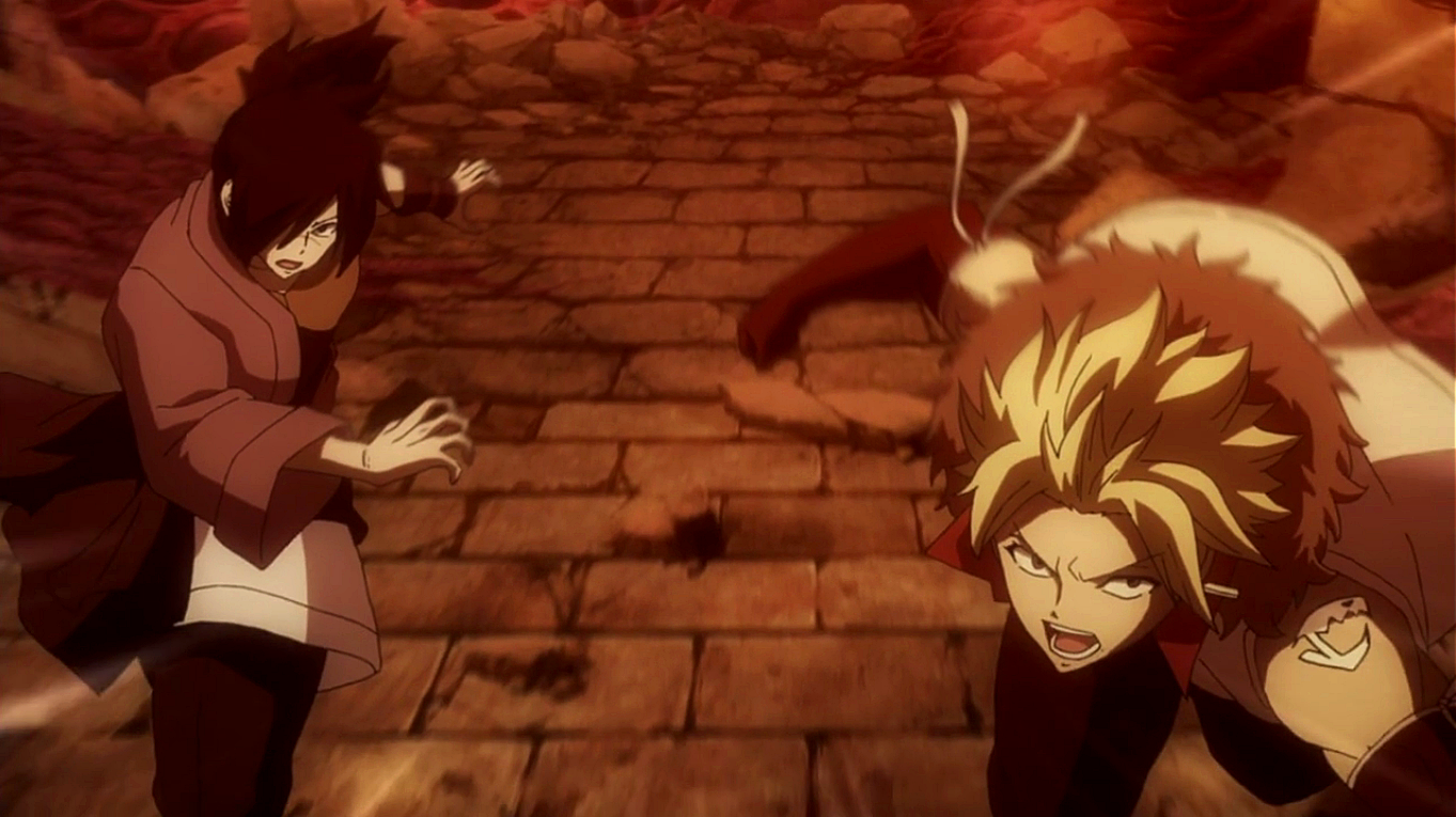 Image - Sting and Rogue charge at Mard Geer.png | Fairy Tail Wiki