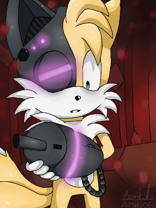 Cyborg Pixel: Cyborg Tails From Sonic Lost World By Amindee.