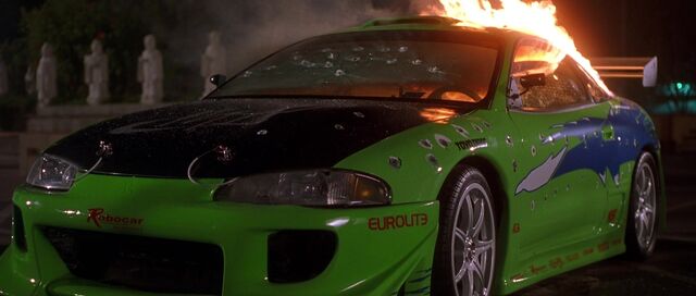 Image - Brian's Eclipse On Fire.jpg | The Fast And The Furious Wiki ...