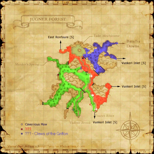 Jugner Forest (S) Navigation Guide by NoOneLeft FFXIclopedia Fandom