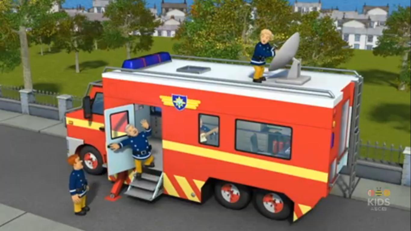 fireman sam boat big w image penny adjusts the mobile control units satellite fireman sam boat big w image penny adjusts the mobile control units satellite