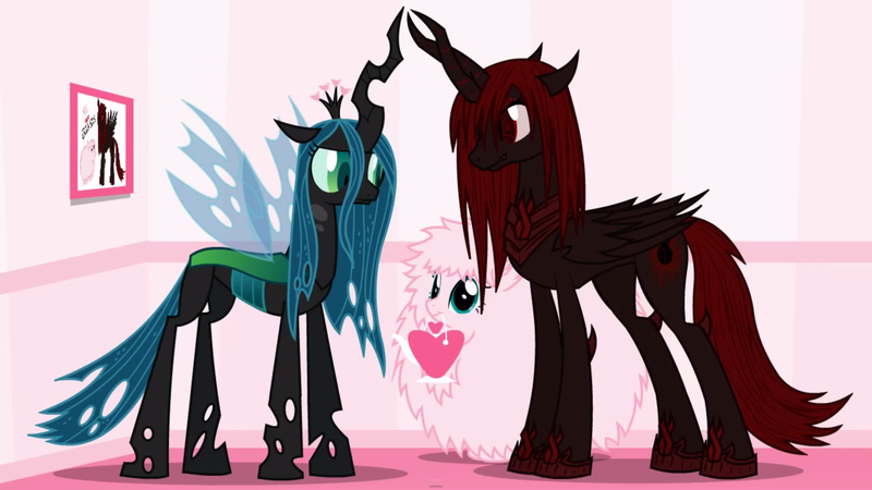queen chrysalis and fluffle puff coloring pages - photo #43