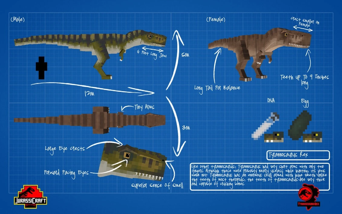 Tyrannosaurus rex Fossils and Archaeology Mod Jurassic Park Edition