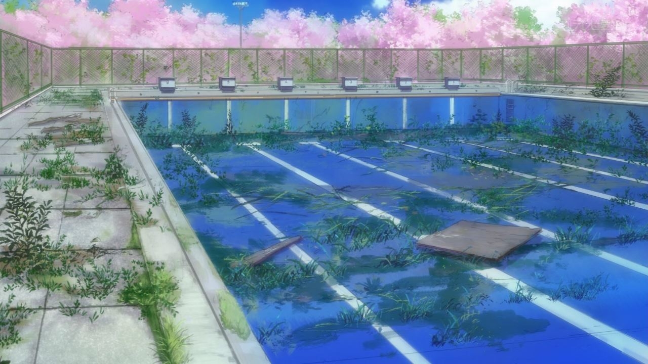В школе Японии бассейн