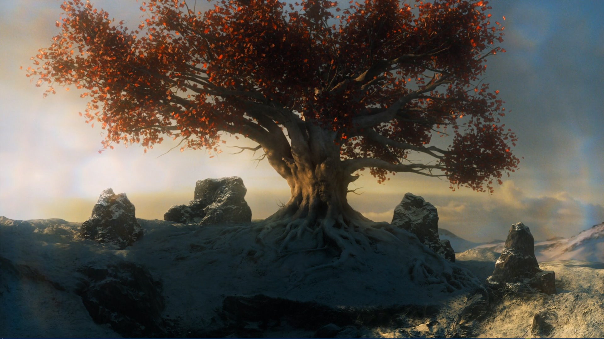 Image - Weirwood, as seen in one of Bran's visions.png | Game of