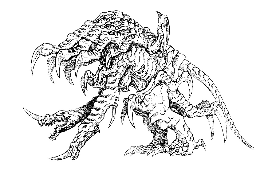Image - Concept Art - Godzilla 2000 Millennium - Orga 94.png