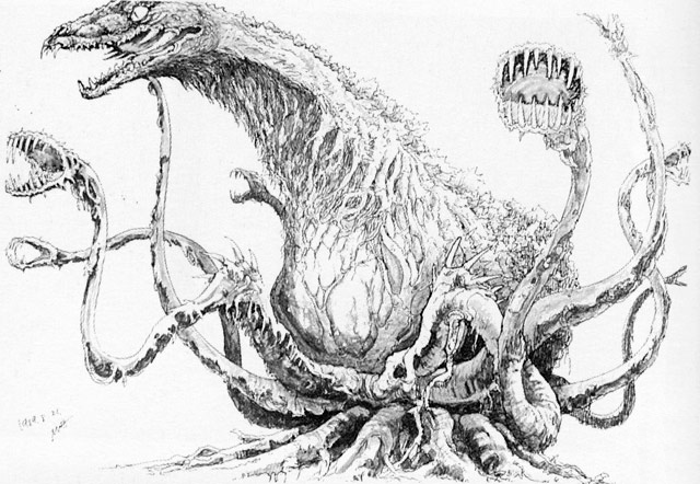 Godzilla Vs Biollante Coloring Pages