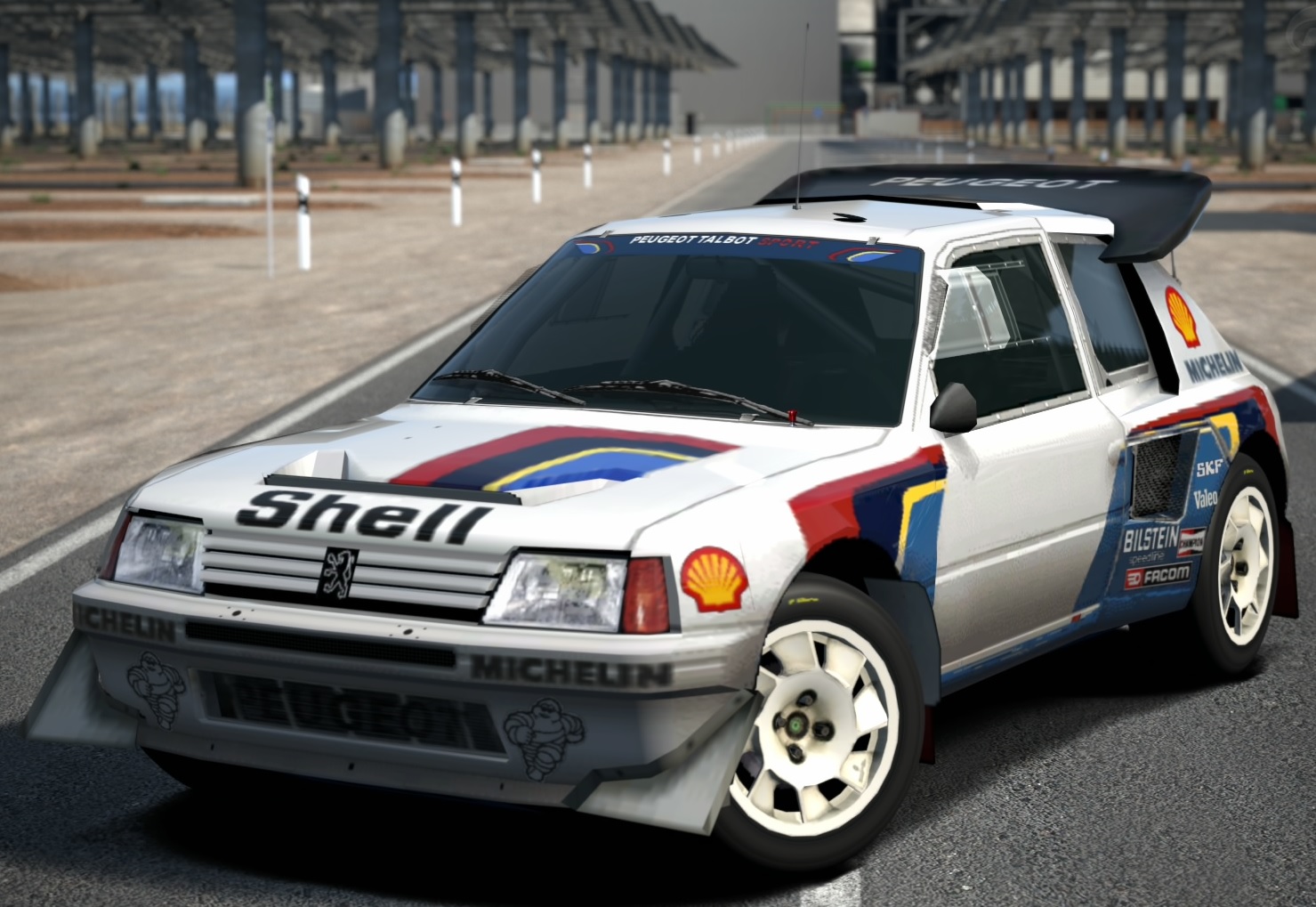 Peugeot 205 Turbo 16 Evolution 2 Rally Car 86 Gran
