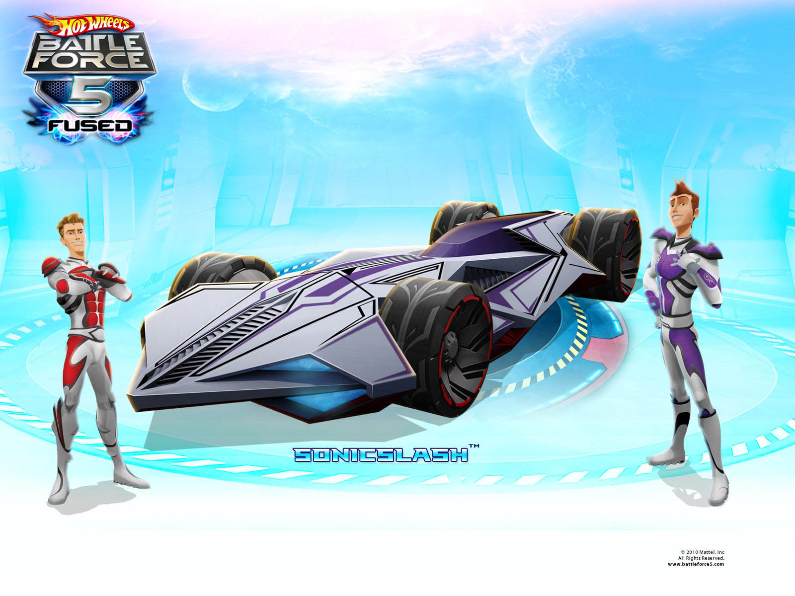 battle force 5 car cartoon