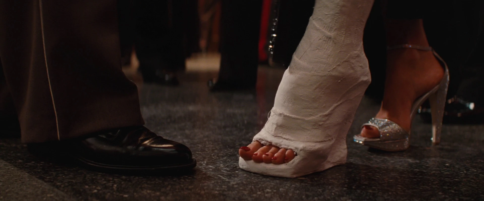 Image Closeup on Bridget's foot in cast.jpg Inglourious Basterds