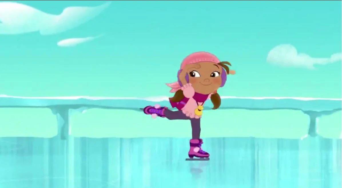 Image - Izzy ice skating.JPG | Jake and the Never Land Pirates Wiki