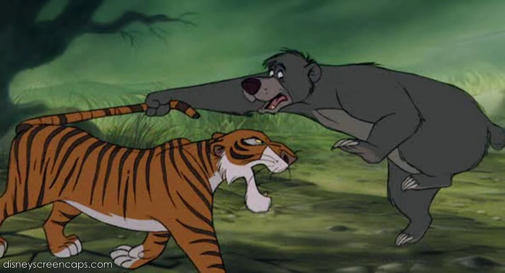 Image Baloo the Bear is grabbing Shere Khan the Tiger's tail.jpg