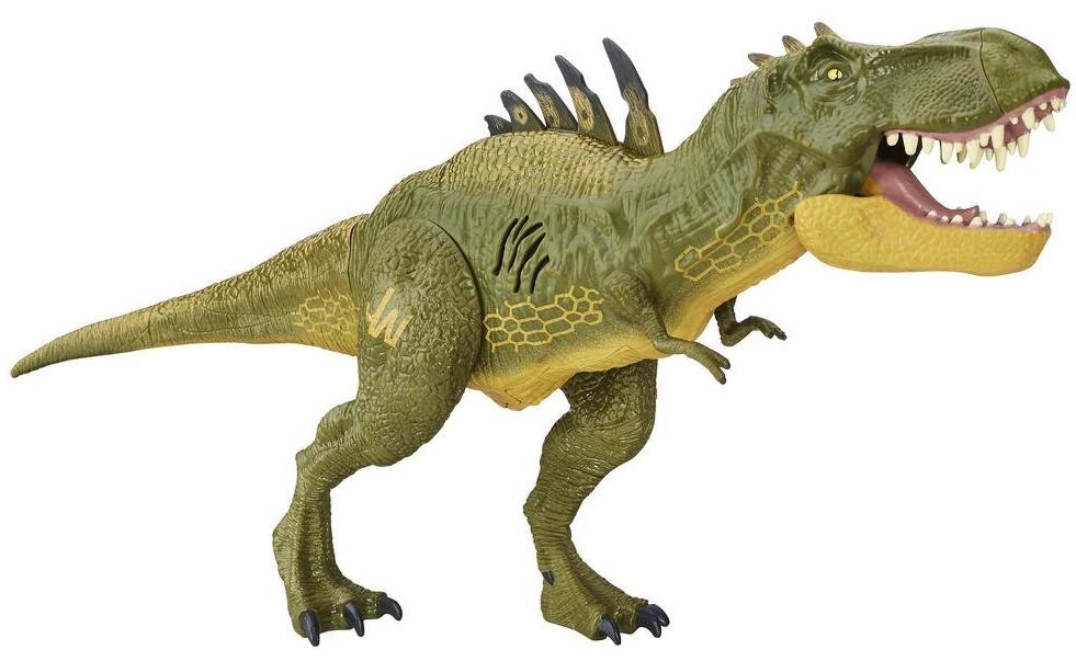 t rex looking dinosaur with spikes