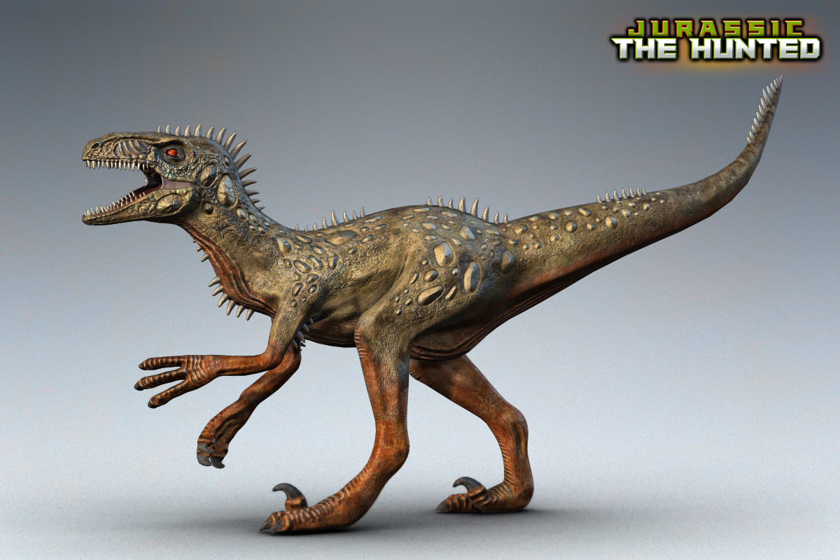 utahraptor with feathers