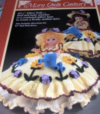 Fibre-Craft FCM165 Mary Quite Contrary Crochet Bed Doll Pattern