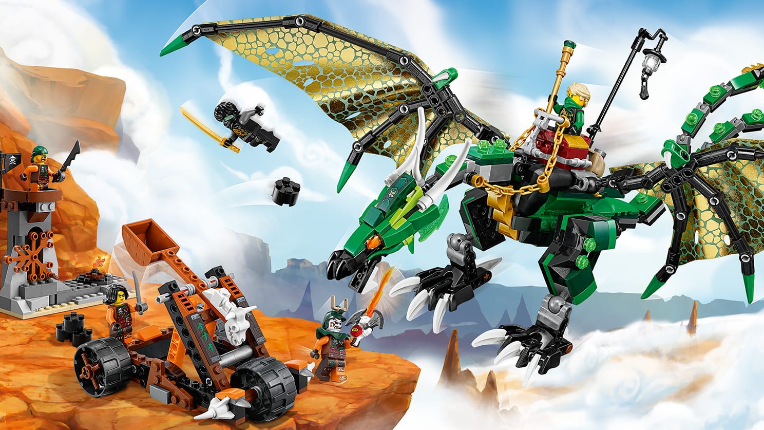 UltraJeux LEGO Ninjago Lego Ninjago 70593 Le Dragon Émeraude De Lloyd