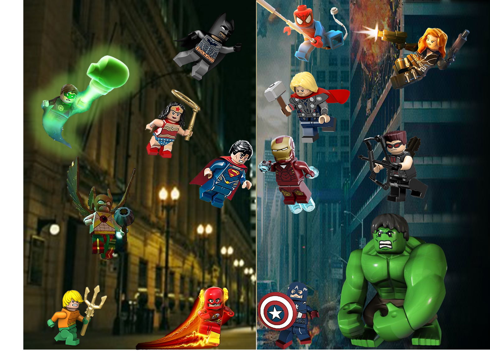 dc marvel lego