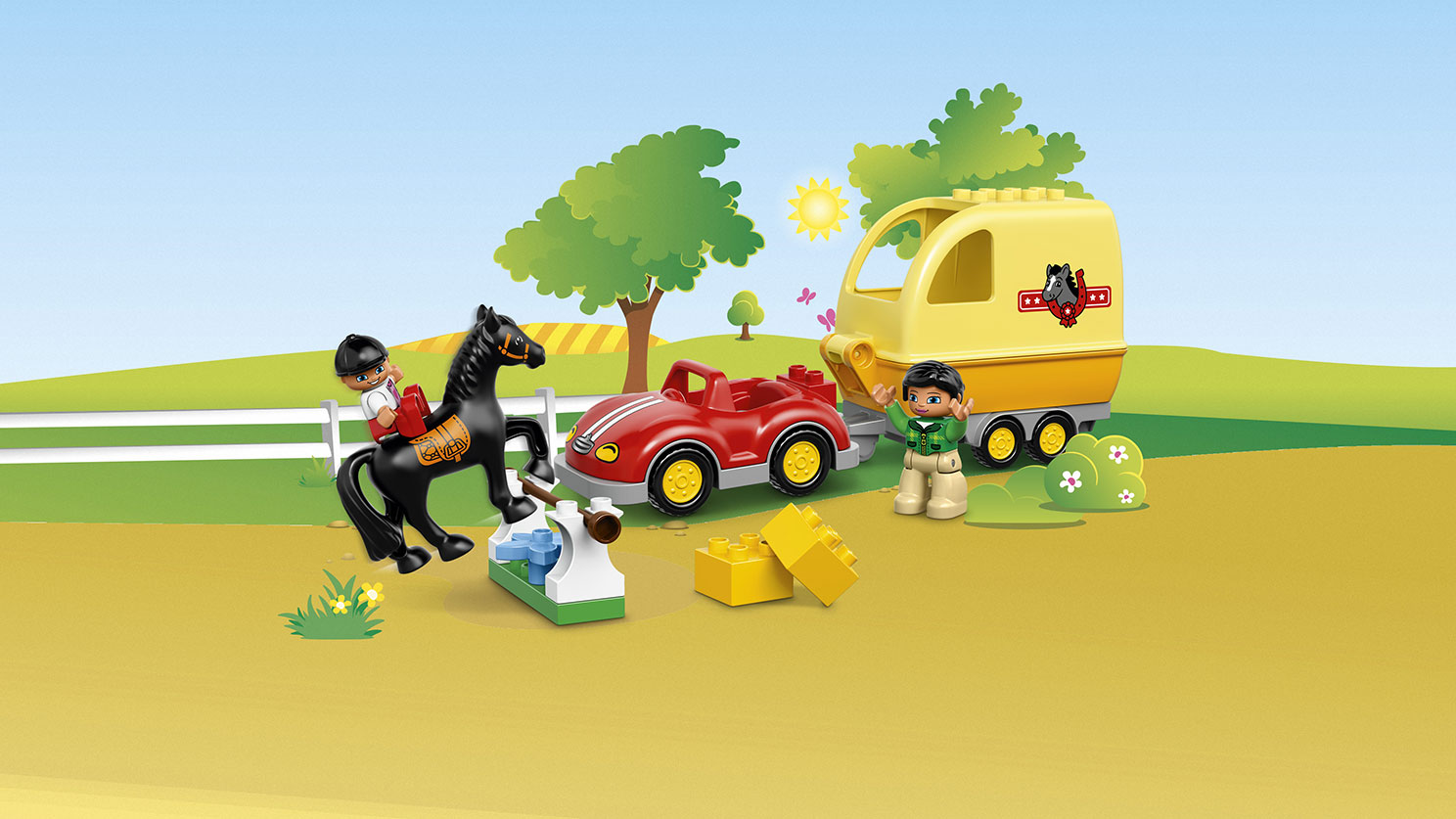 LEGO DUPLO 10807 La remorque à chevaux Lego Duplo Lego Construction