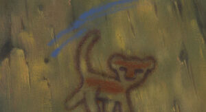Kiara's Painting In Rafiki's Tree