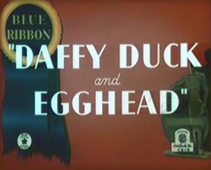 Daffy Duck & Egghead Blue Ribbon