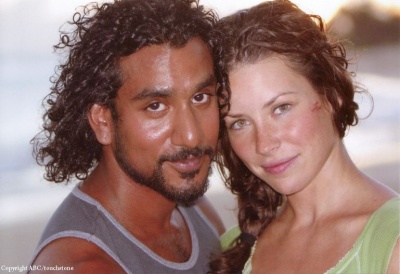 Naveen Andrews couple