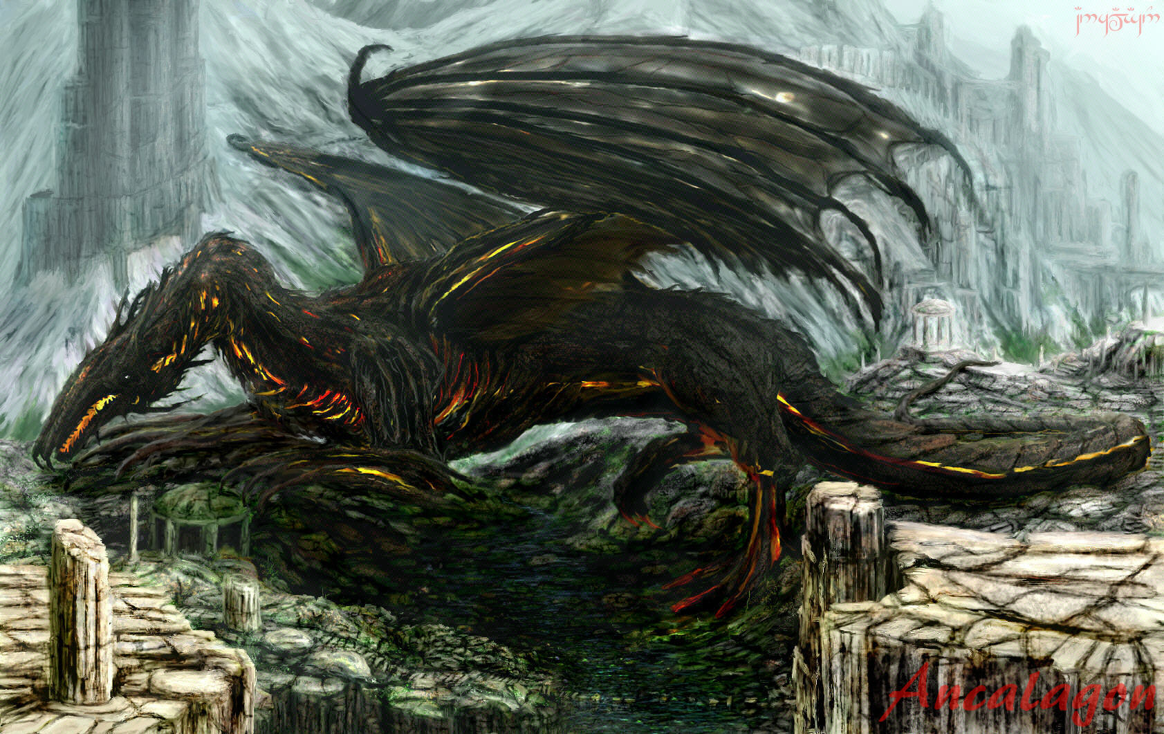 Image - Ancalagon.jpg | The One Wiki to Rule Them All | Fandom powered ...