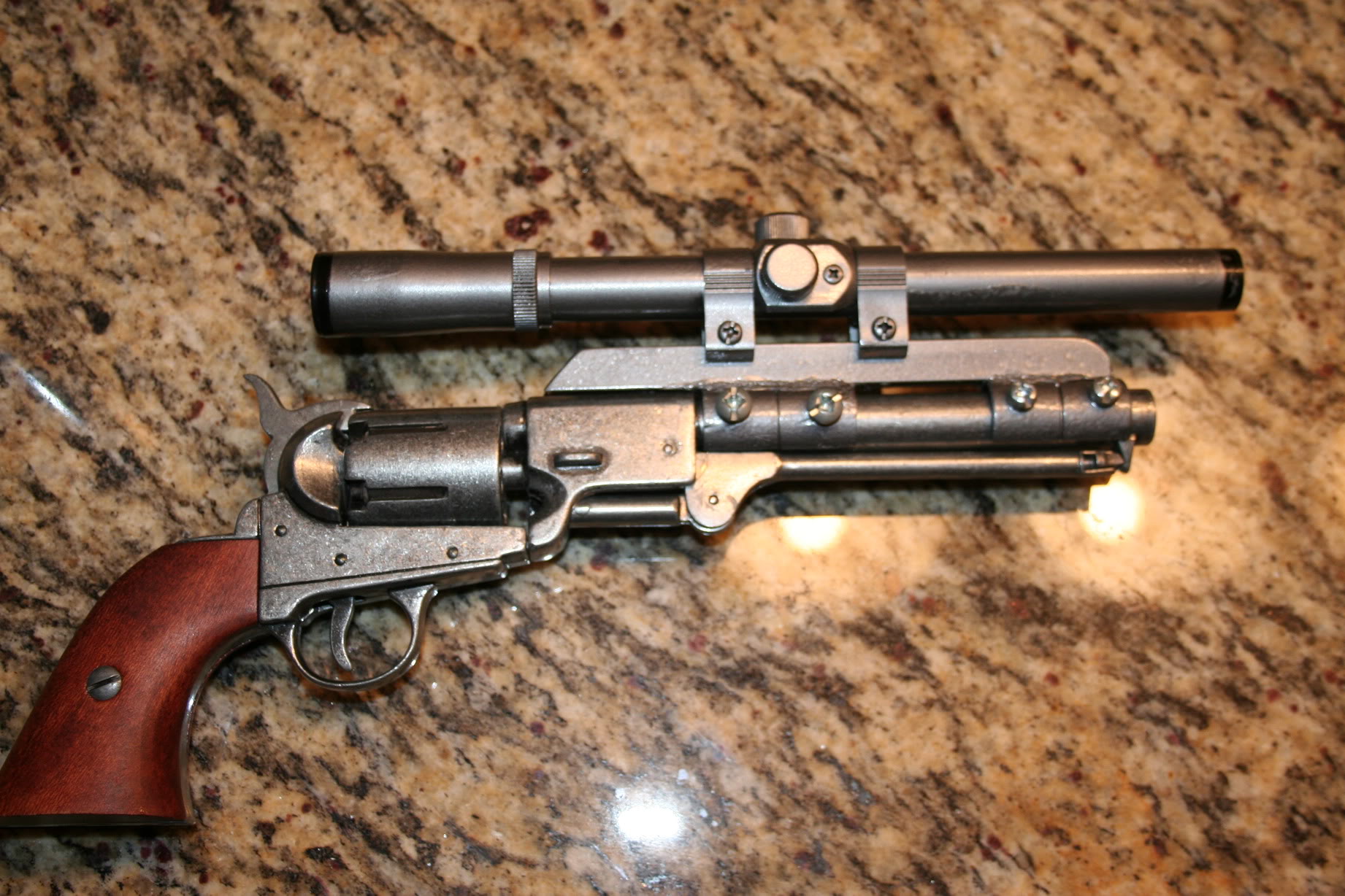 mandalorian with blaster
