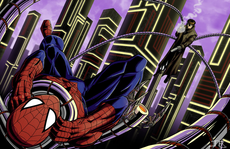 Image SpiderMan vs Doc Ock Concept Art.jpg Comic Crossroads
