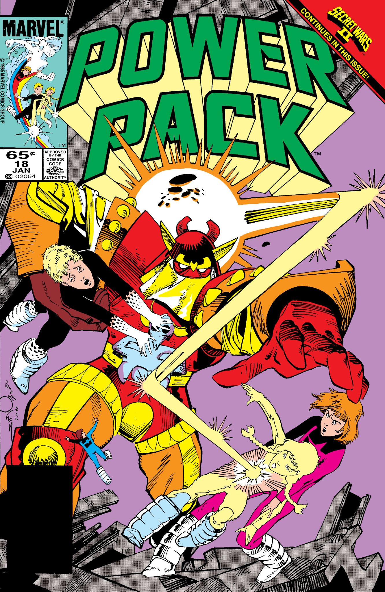 Power Pack Vol 1 18 Marvel Database Fandom Powered By Wikia 
