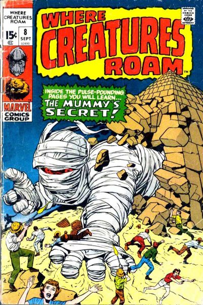 WHERE CREATURES ROAM # 1 VFN (7.5/8.0) HIGH GRADE- MARVEL MONSTERS- 1970- CENTS WHERE CREATURES ROAM # 1 VFN (7.5/8.0) HIGH GRADE- MARVEL MONSTERS- 1970- CENTS
