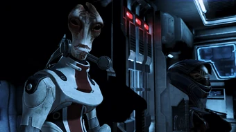 Mordin shuttleside