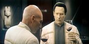 Geschnittene Szene - Picard und Data trinken Wein