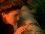 Erster Kontakt von Janeway mit dem tierischen Begleiter