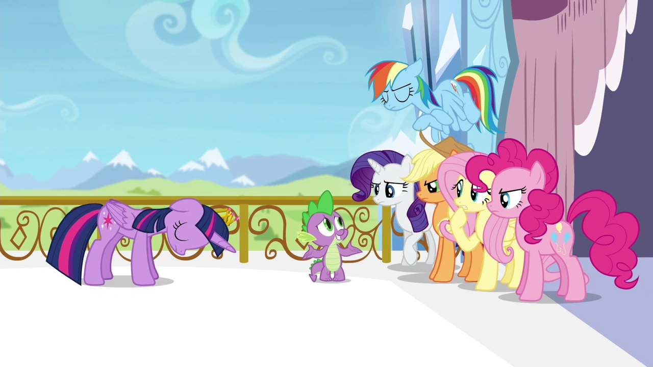 Image - Twilight's friends angry at Spike S4E25.png | My Little Pony