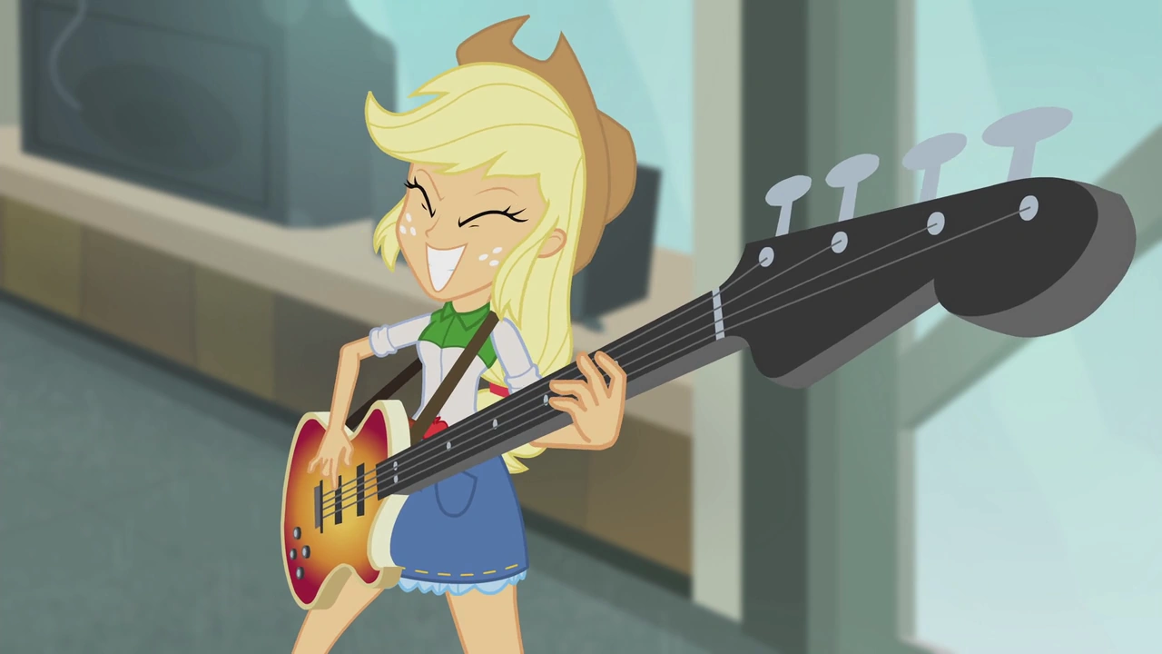 Image Applejack playing bass solo EG2.png My Little Pony Friendship