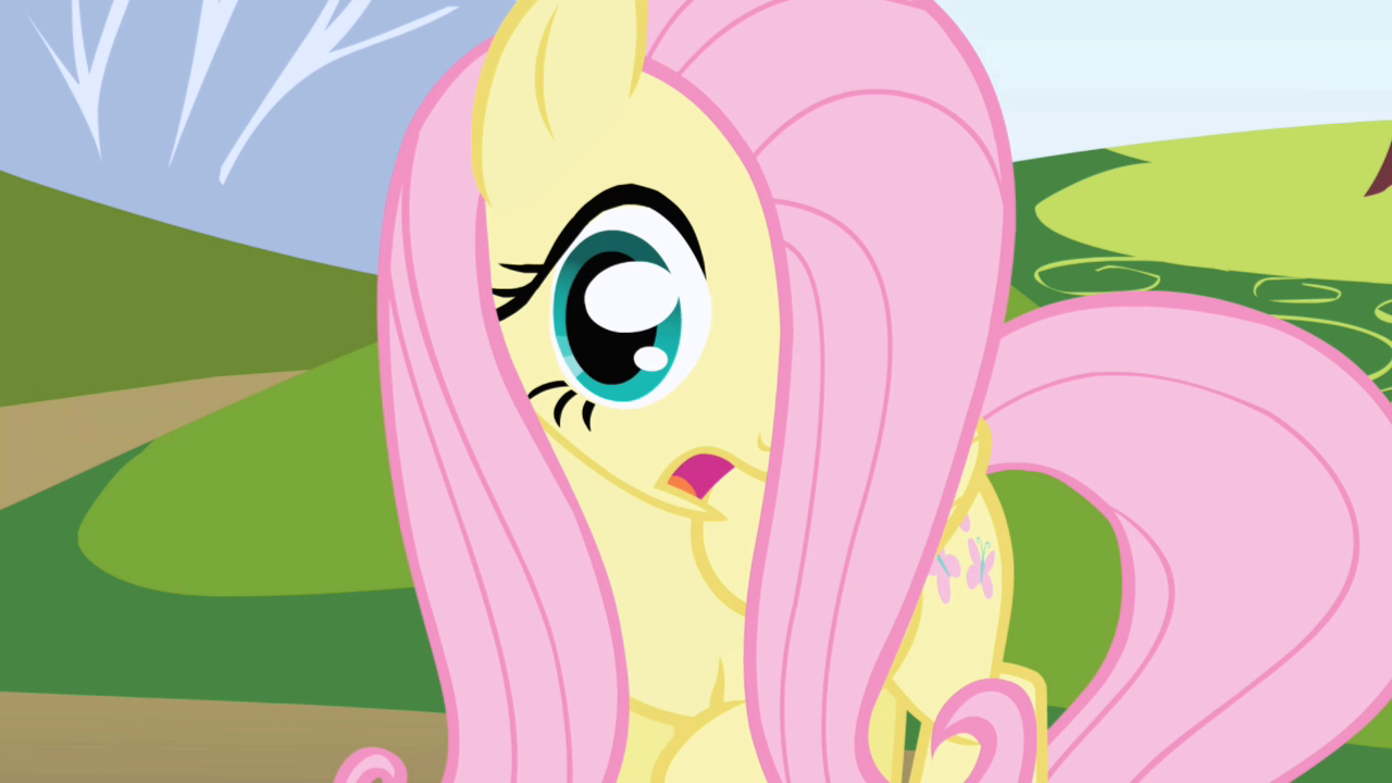 Image - Fluttershy gasps when she sees Spike S1E01.png | My Little Pony Friendship is Magic Wiki