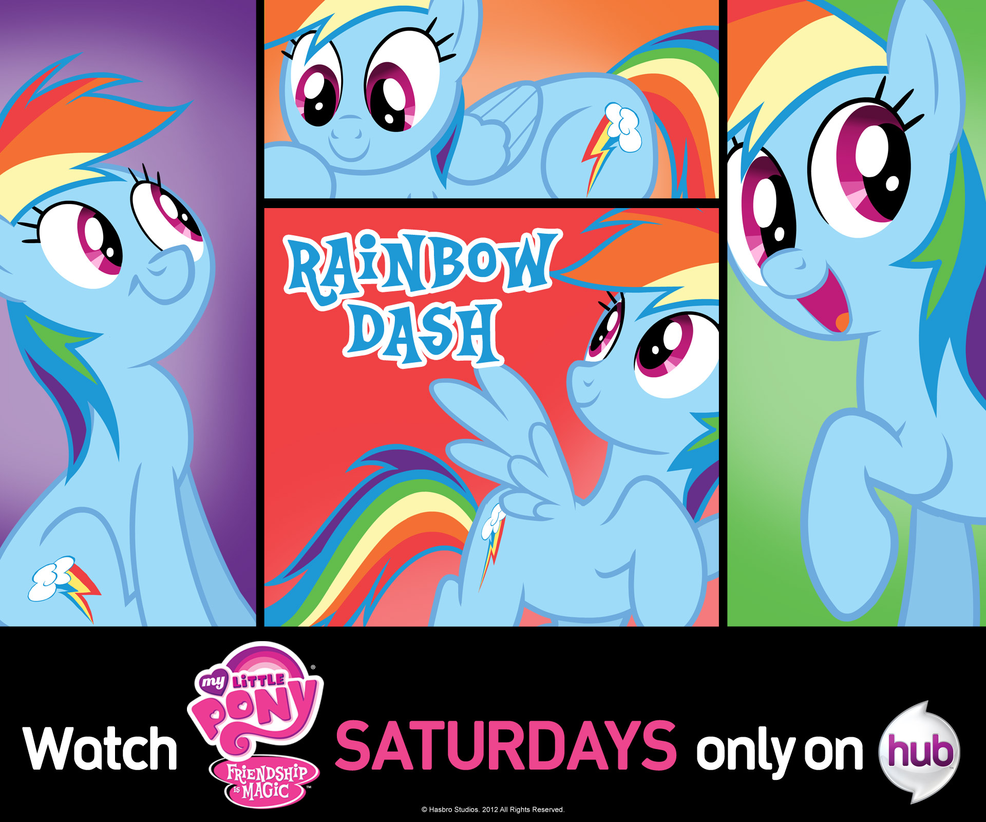 Image - Rainbow Dash wallpaper from Hub Network.jpg | My Little Pony