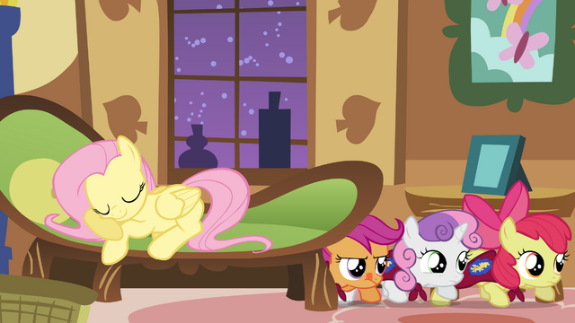 File:Fluttershy falls asleep while foalsitting S1E17.png