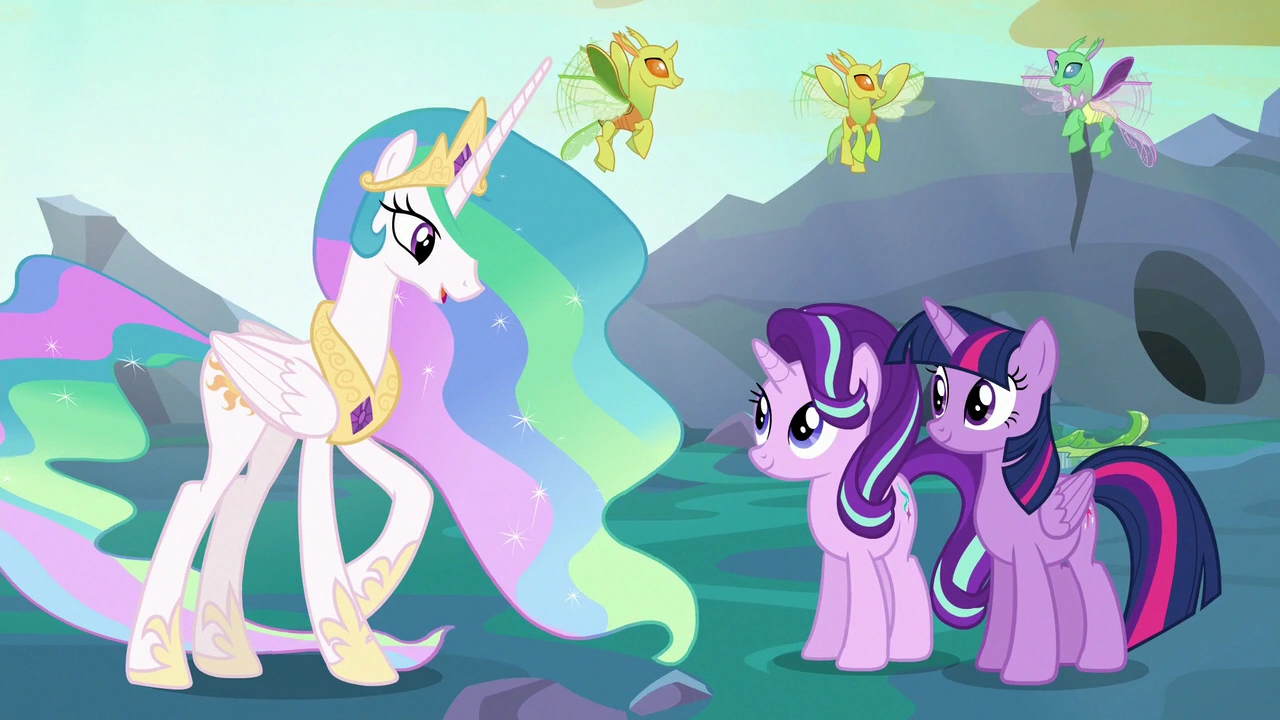 Image Celestia "leave the Changeling Kingdom to the changelings