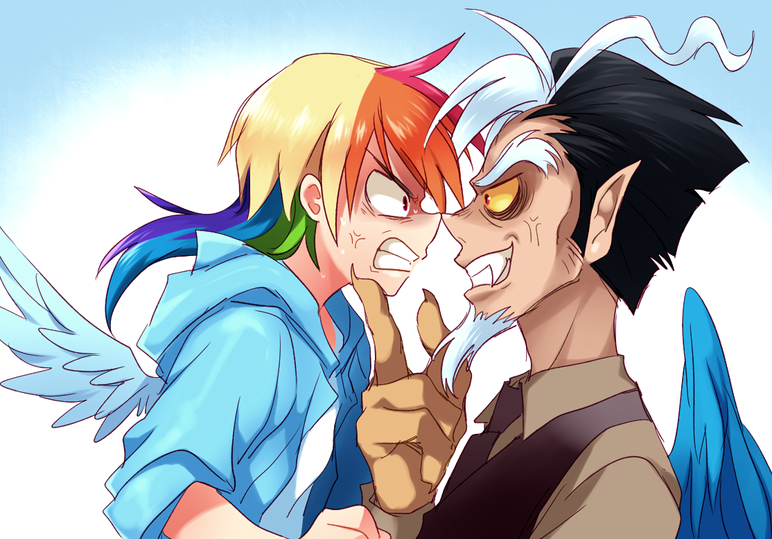 Image - Rainbow Dash and Discord by megarexetera.png | My Little Pony ... Image - Rainbow Dash and Discord by megarexetera.png | My Little Pony ...