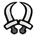 Dual Blades Icon White